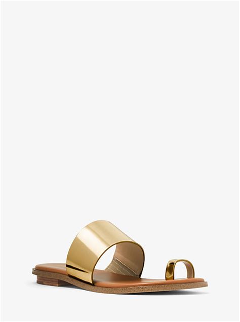 michael kors sonya leather sandal|Michael Kors heeled sandals sale.